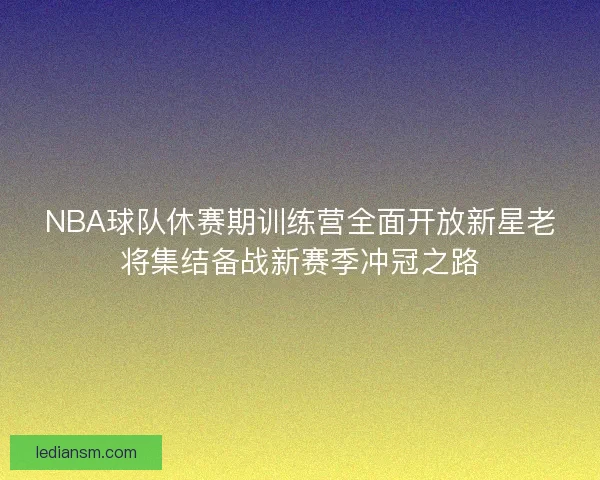NBA球队休赛期训练营全面开放新星老将集结备战新赛季冲冠之路