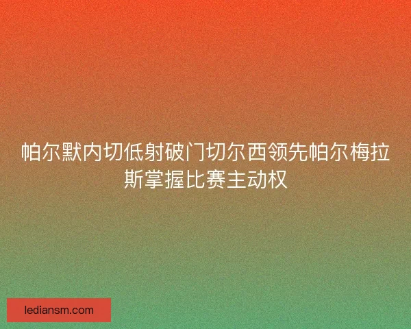 帕尔默内切低射破门切尔西领先帕尔梅拉斯掌握比赛主动权